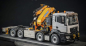 Preview: MAN TGS 3 8x4 mit Effer 1855 Kran RTR 1:14